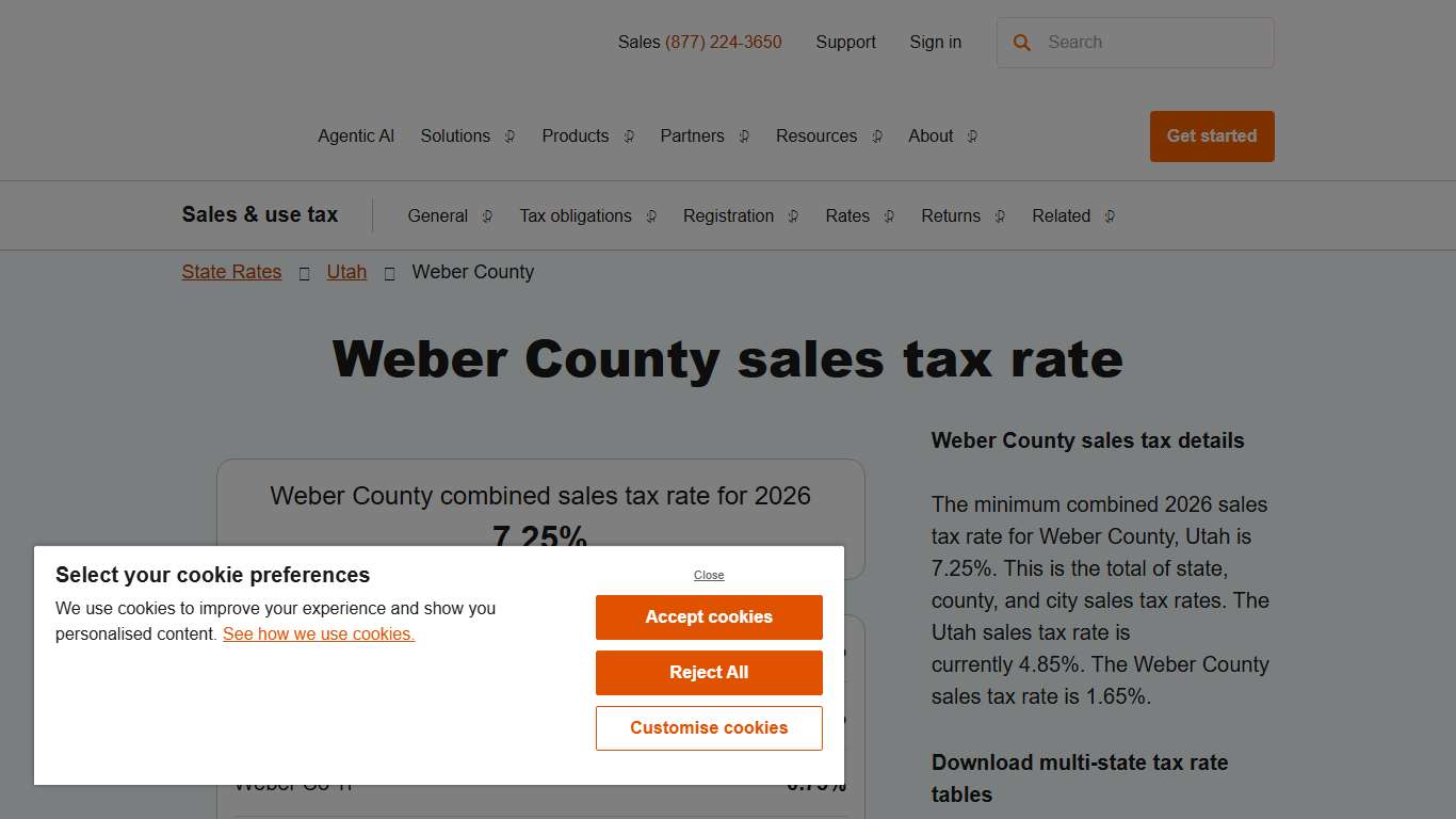 2026 Weber County Sales Tax Rate - Avalara