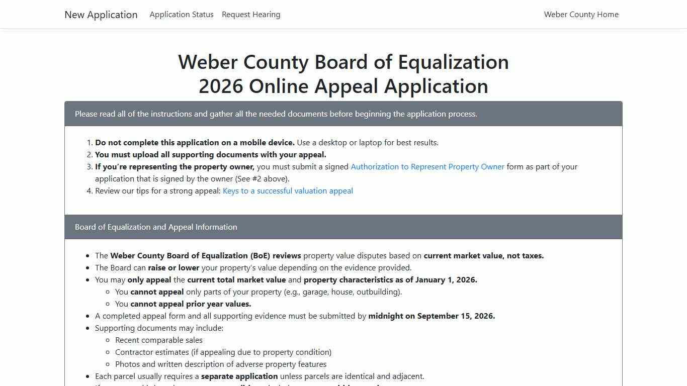 Home Page - BOE Appeal